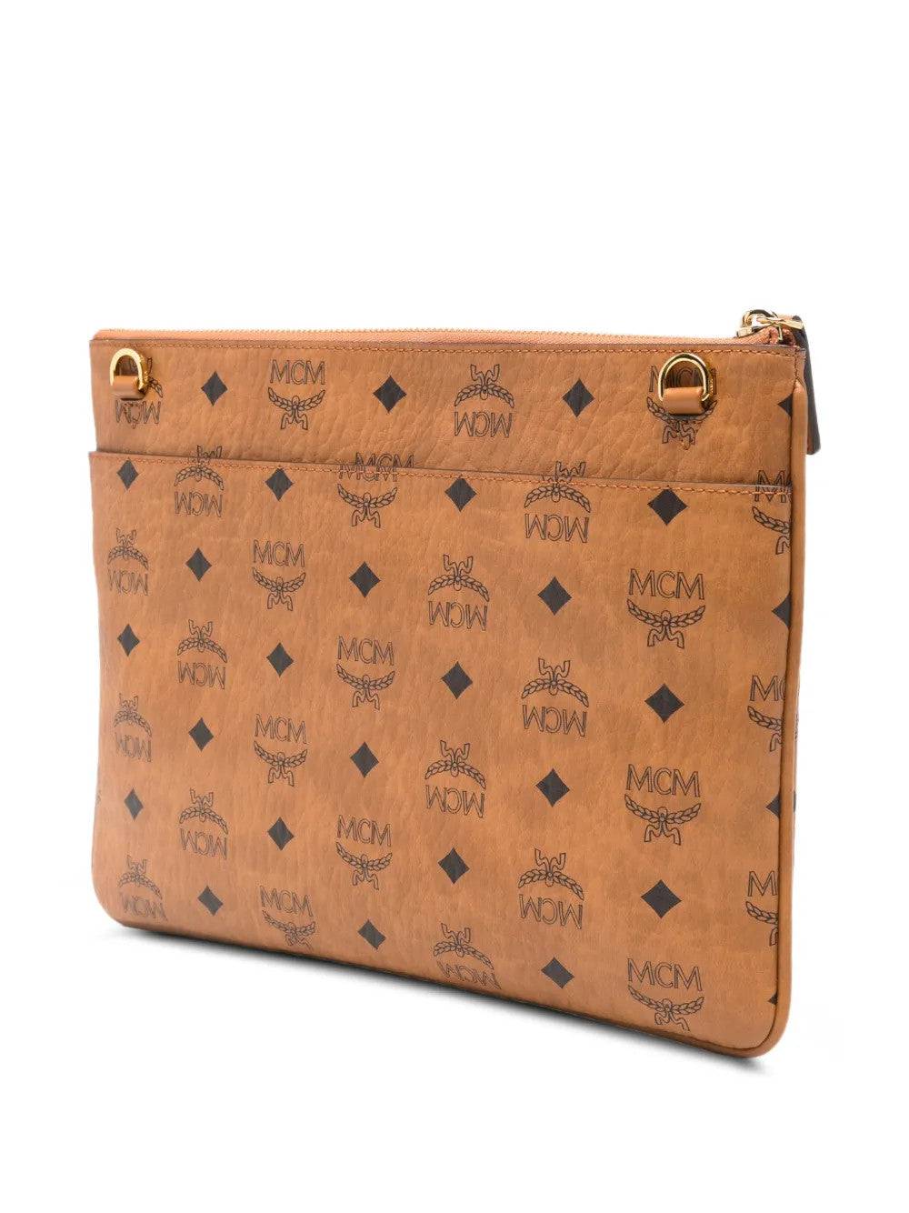 MCM - Unisex Aren Visetos Flat Pouch Bags